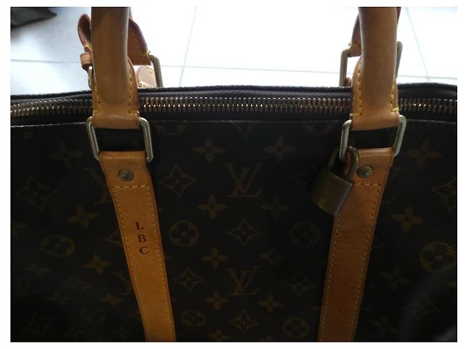 Abbesses Borsa da viaggio Louis Vuitton Keepall 55 Monogram Marrone - vista 3