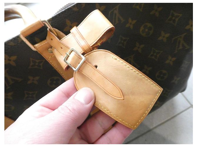 Abbesses Borsa da viaggio Louis Vuitton Keepall 55 Monogram Marrone - vista 6