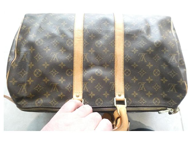 Abbesses Borsa da viaggio Louis Vuitton Keepall 45 Monogram Marrone - vista 7
