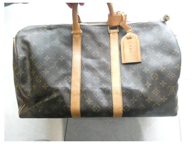 Abbesses Borsa da viaggio Louis Vuitton Keepall 45 Monogram Marrone - vista 8