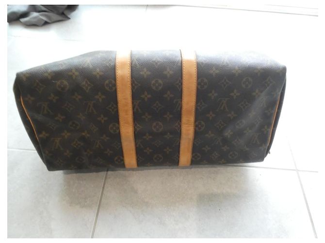 Abbesses Borsa da viaggio Louis Vuitton Keepall 45 Monogram Marrone - vista 9