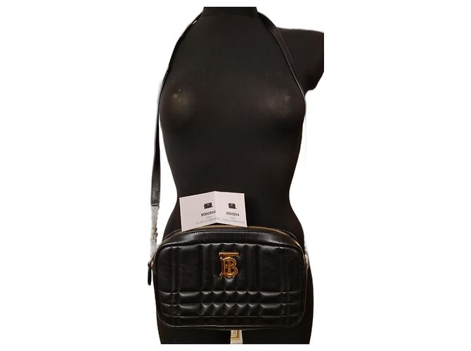 Borsa a tracolla Burberry Lola in pelle nera Nero - vista 2