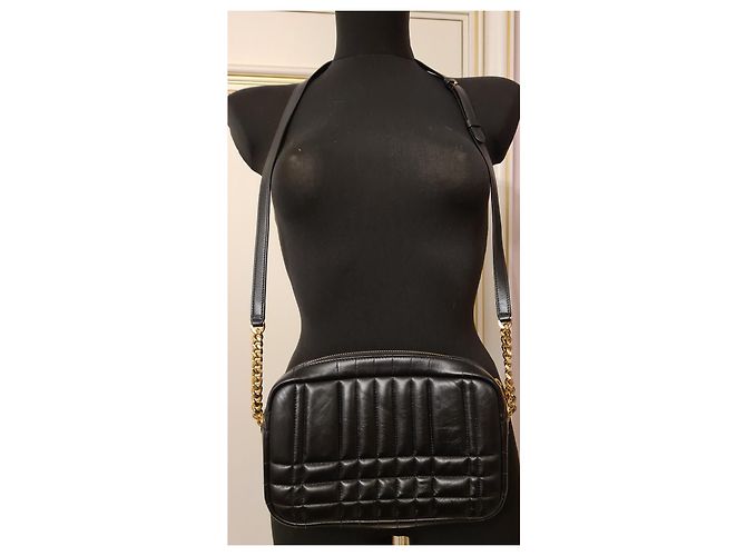 Borsa a tracolla Burberry Lola in pelle nera Nero - vista 3