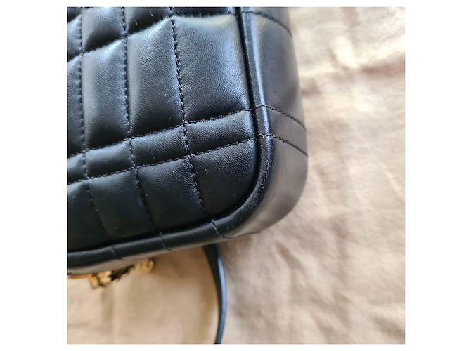 Borsa a tracolla Burberry Lola in pelle nera Nero - vista 5