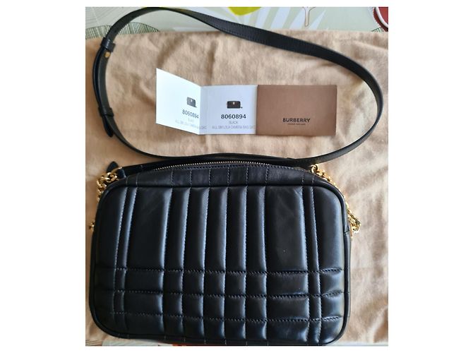 Borsa a tracolla Burberry Lola in pelle nera Nero - vista 7