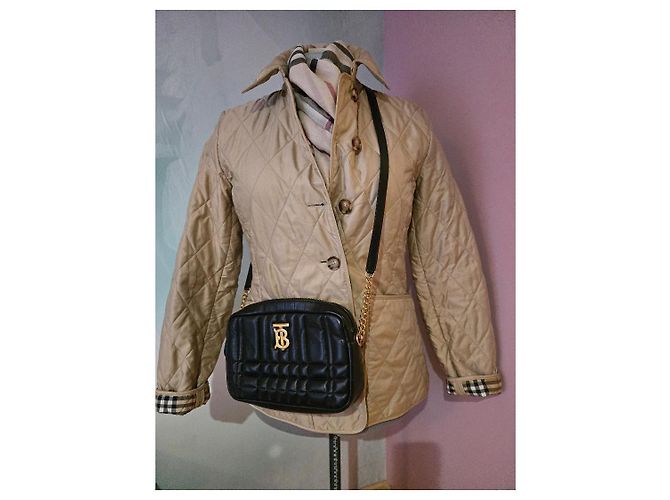 Borsa a tracolla Burberry Lola in pelle nera Nero - vista 8