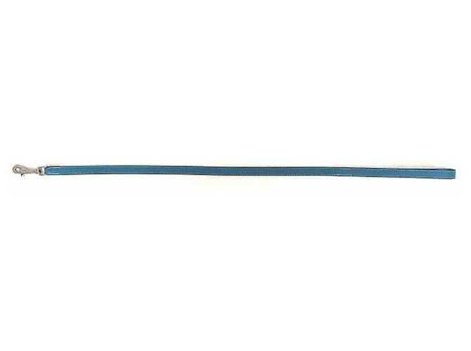 Hermès Guinzaglio per cane in pelle blu Jean Hermes Argento - vista 3