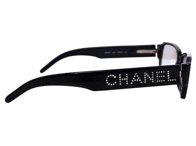 Occhiali da sole Chanel con strass neri Swarovski 3059-B Nero - vista 3