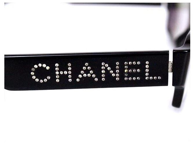 Occhiali da sole Chanel con strass neri Swarovski 3059-B Nero - vista 4