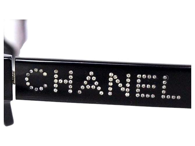Occhiali da sole Chanel con strass neri Swarovski 3059-B Nero - vista 5