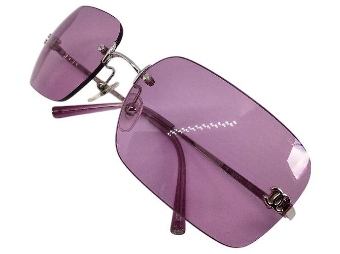 Occhiali da sole Chanel CC Logo Viola Rosa 4017 Porpora - vista 2