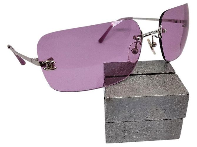 Occhiali da sole Chanel CC Logo Viola Rosa 4017 Porpora - vista 8
