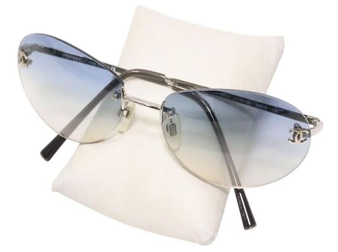 Gafas de sol Chanel Light Blue Ombre 4013 Azul claro - vista 2