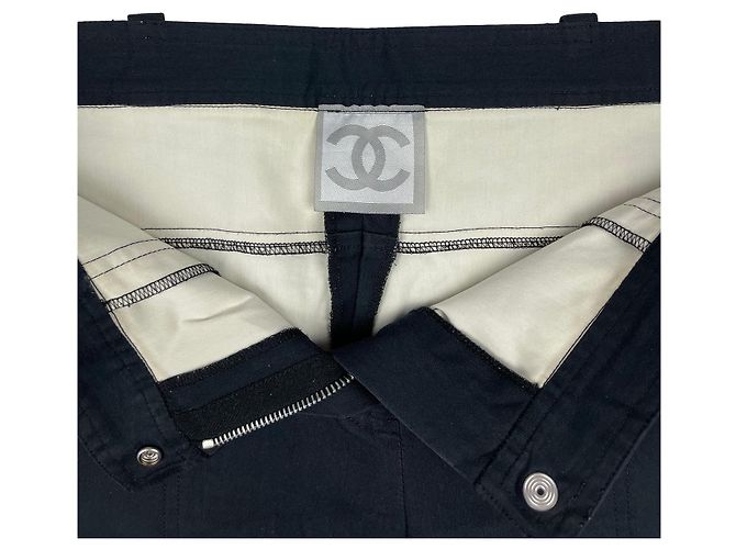 Chanel Sport 03A Schwarze CC Logo Hose - Ansicht 3