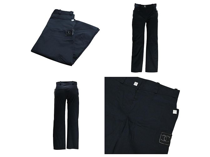 Chanel Sport 03A Schwarze CC Logo Hose - Ansicht 4