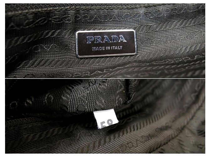 Borsa a tracolla incrociata logo Prada rosso scuro Bordò - vista 10