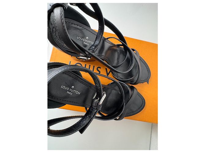 Sandali con tacco alto Louis Vuitton Nero - vista 5