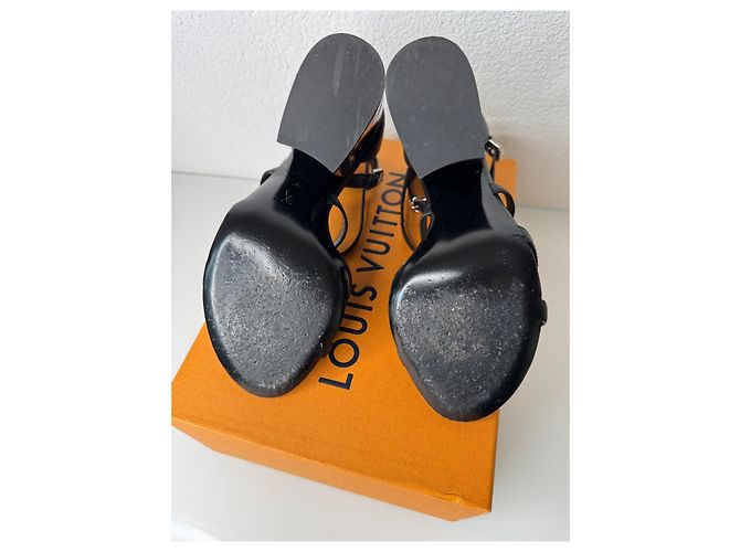 Sandali con tacco alto Louis Vuitton Nero - vista 6