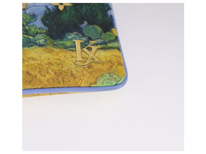 LOUIS VUITTON Masters Collection Pochette Pla Van Gogh Pouch M64620 Auth 108116S Blu - vista 15