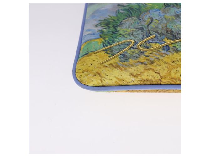 LOUIS VUITTON Masters Collection Pochette Pla Van Gogh Pouch M64620 Auth 108116S Blu - vista 16