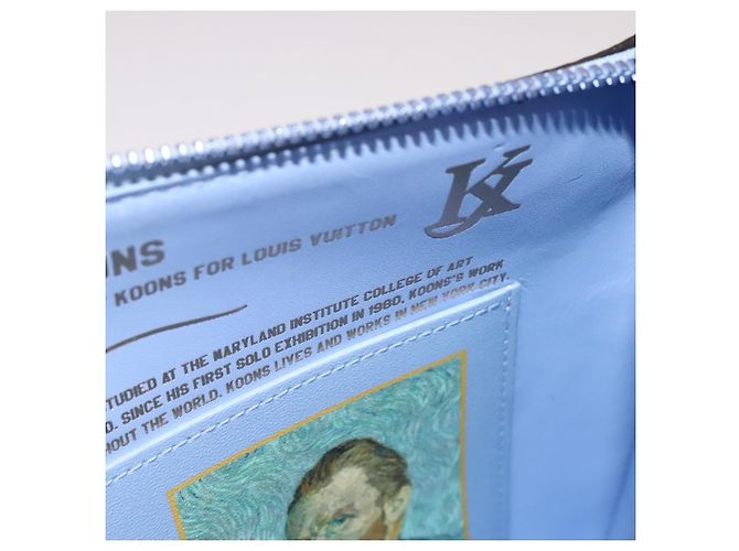 LOUIS VUITTON Masters Collection Pochette Pla Van Gogh Pouch M64620 Auth 108116S Blu - vista 22