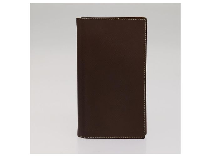 Hermès HERMES Day Planner Cover Leather 3Set Black Brown gray Auth bs21520 - view 12