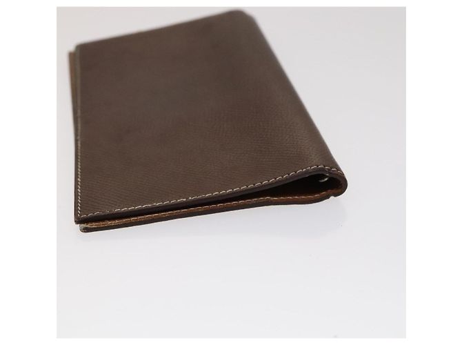 Hermès HERMES Day Planner Cover Leather 3Set Black Brown gray Auth bs21520 - view 15