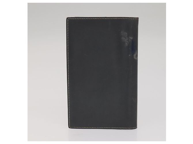 Hermès HERMES Day Planner Cover Leather 3Set Black Brown gray Auth bs21520 - view 21