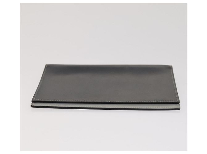 Hermès HERMES Day Planner Cover Leather 3Set Black Brown gray Auth bs21520 - view 22