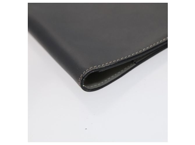 Hermès HERMES Day Planner Cover Leather 3Set Black Brown gray Auth bs21520 - view 25