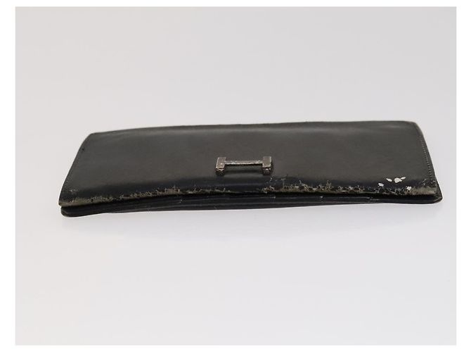 Hermès HERMES Day Planner Cover Leather 3Set Black Brown gray Auth bs21520 - view 6