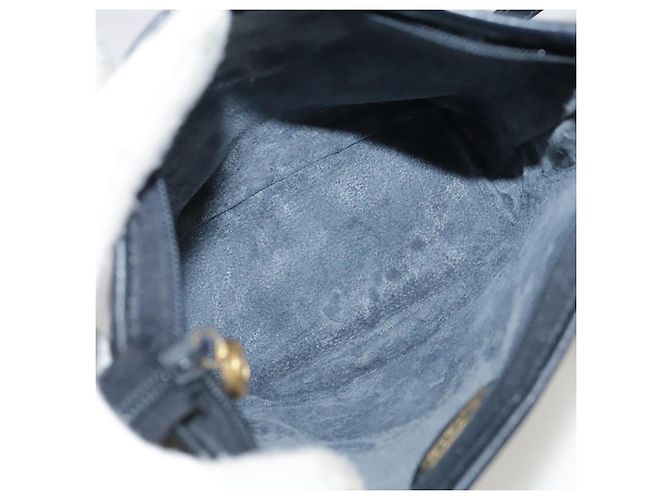 Gucci Borsa a spalla Micro GG Supreme in PVC Navy Gold 007 89 1095 Auth th5584 D'oro Blu navy - vista 11