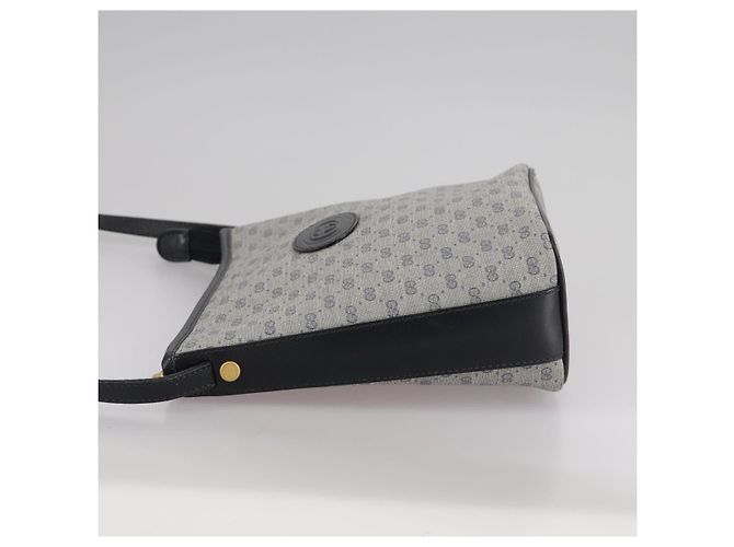 Gucci Borsa a spalla Micro GG Supreme in PVC Navy Gold 007 89 1095 Auth th5584 D'oro Blu navy - vista 3