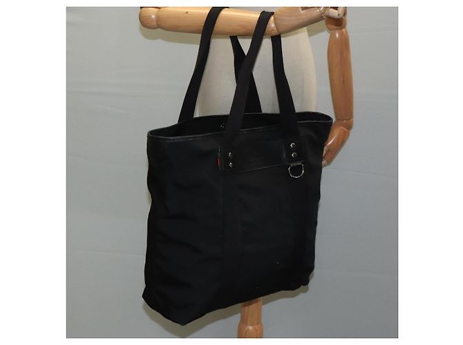 Borsa tote GUCCI in tela nera 268175 Auth bs21570 Nero - vista 21