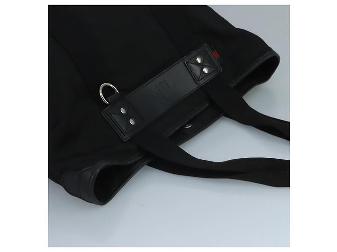 Borsa tote GUCCI in tela nera 268175 Auth bs21570 Nero - vista 6