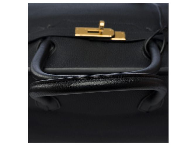 Hermès Borsa HERMES Birkin 40 in Pelle Nera - 102347 Nero - vista 10