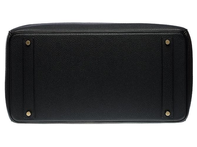 Hermès Borsa HERMES Birkin 40 in Pelle Nera - 102347 Nero - vista 11