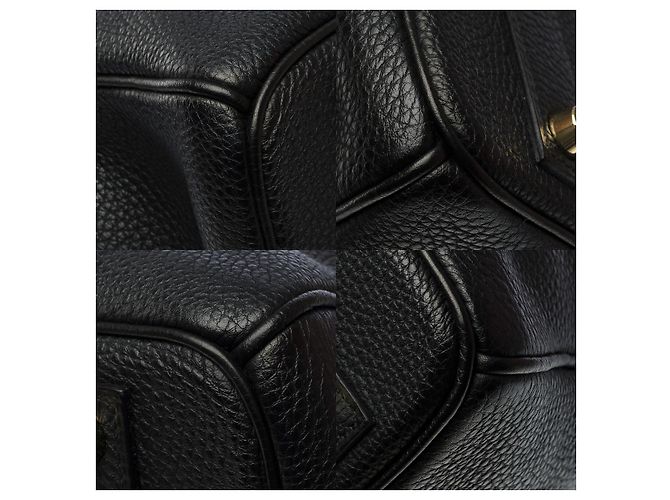 Hermès Borsa HERMES Birkin 40 in Pelle Nera - 102347 Nero - vista 12