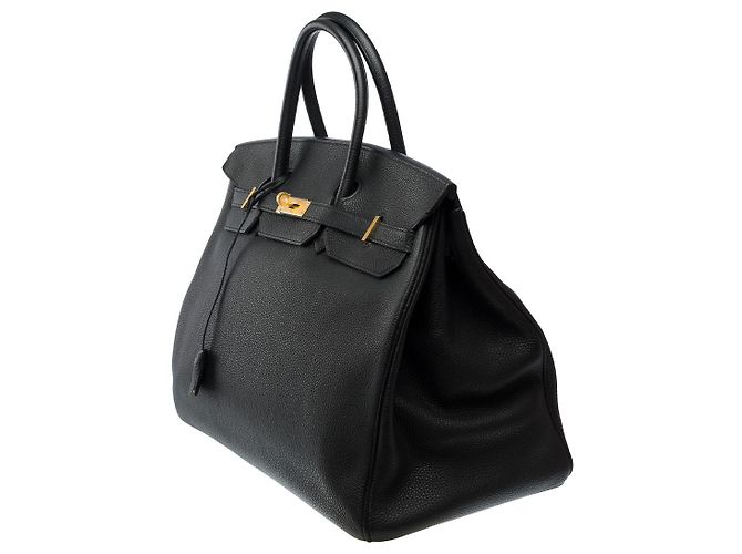 Hermès Borsa HERMES Birkin 40 in Pelle Nera - 102347 Nero - vista 5