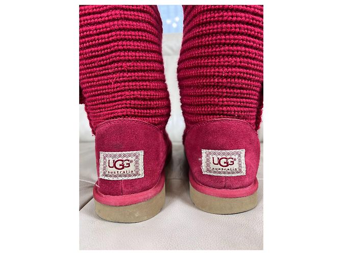 Ugg Australia Strickstiefel dunkelrot Bordeaux - Ansicht 5