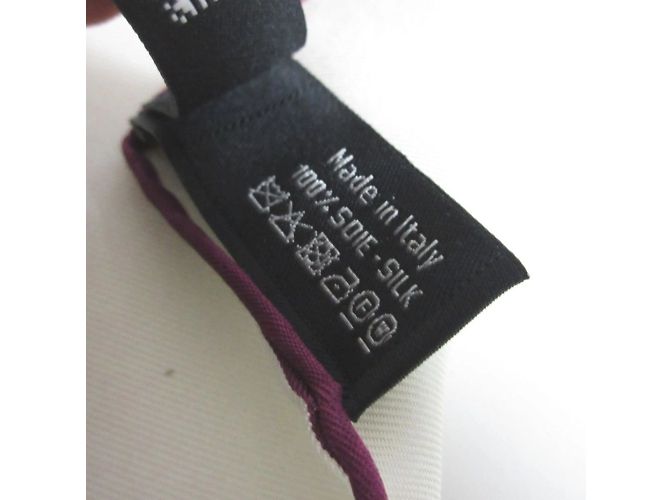 Chanel Coco 31 Rue Cambon Bufanda de Seda Negro Rosa - vista 5