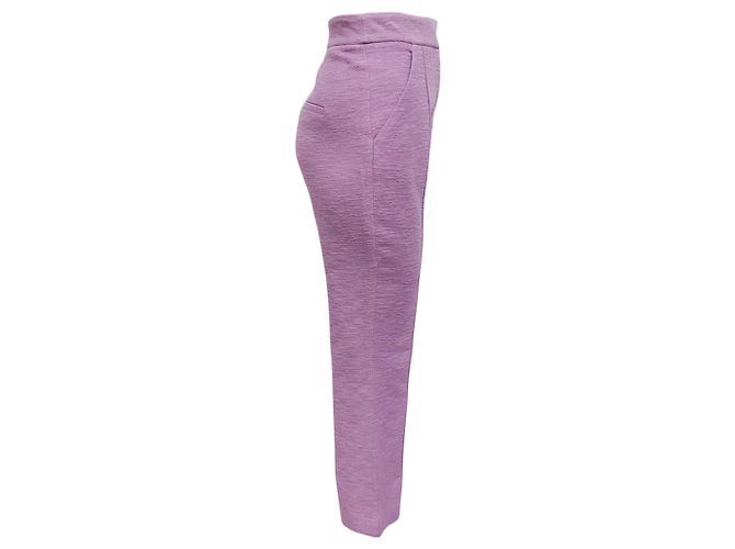 Pantalones Tani de algodón violeta Veronica Beard - vista 2