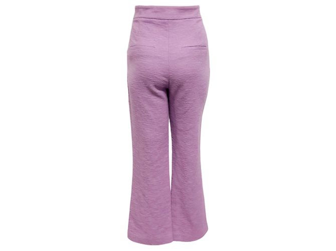 Pantalones Tani de algodón violeta Veronica Beard - vista 3