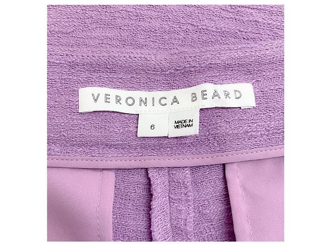 Pantalones Tani de algodón violeta Veronica Beard - vista 4