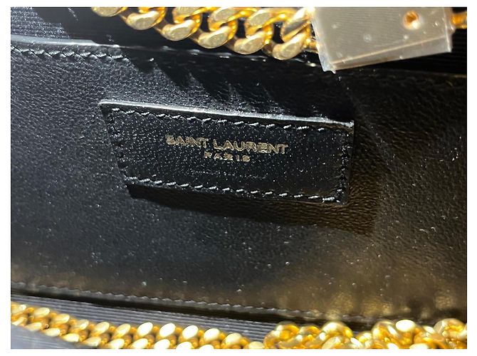 Kate Monogramme Borsa a mano Saint Laurent Kate Small in pelle nera Nero - vista 9