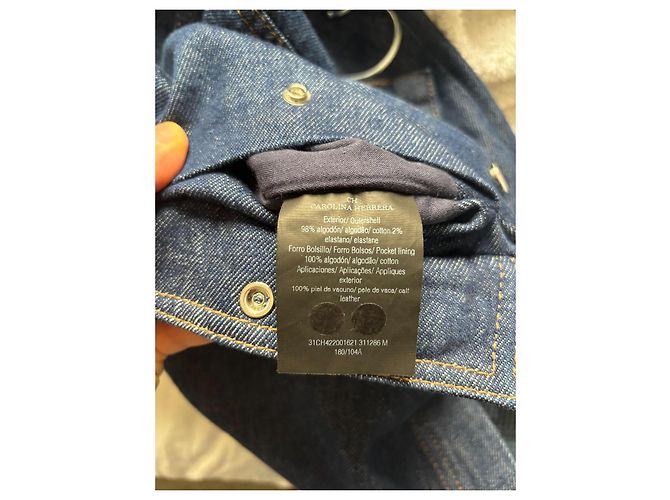 Carolina Herrera Jeansjacke Größe M Blau - Ansicht 7