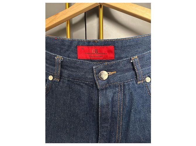 Calça jeans Carolina Herrera tamanho 32 Azul - vista 4
