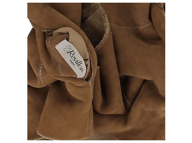 REVILLON Abrigos T.FR 38 Piel Camello - vista 6