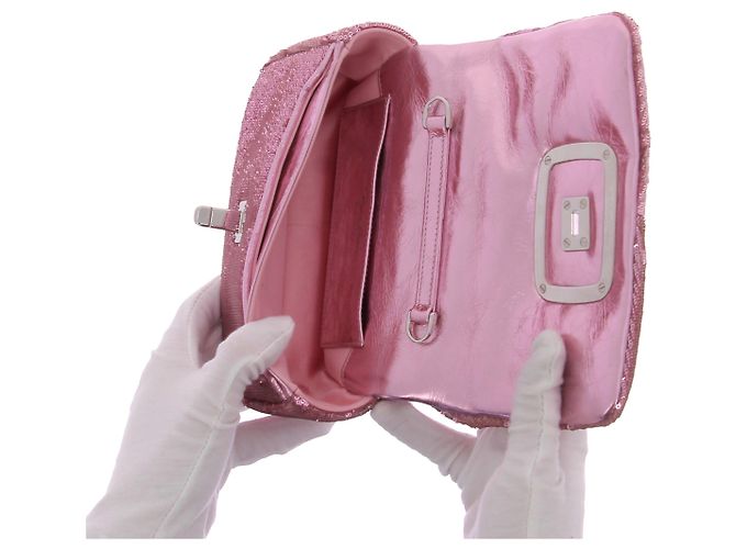 ROGER VIVIER Borse T. Glitter Rosa - vista 6