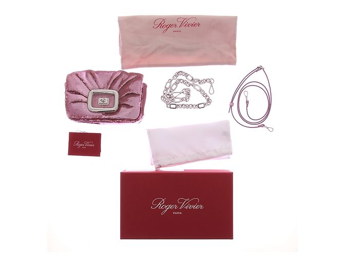 ROGER VIVIER Borse T. Glitter Rosa - vista 7